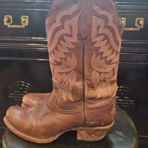 Brown Leather Western Boots